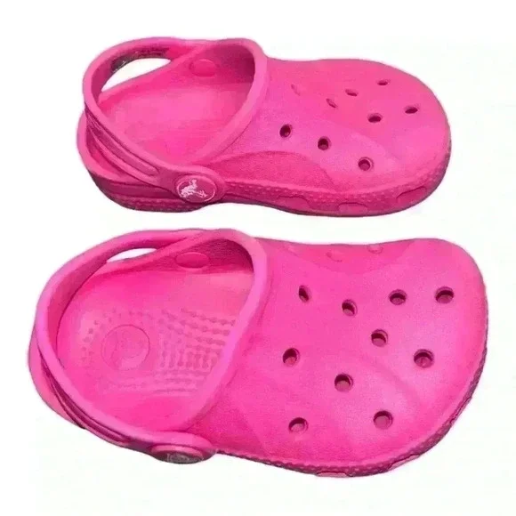 Crocs Classic Clog -  Kid - Pink Crush size 4 big kid pre-loved - Picture 7 of 8